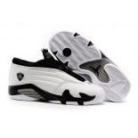 Wholesale Cheap Women's Air Jordan 14 Shoes White/black