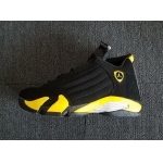 Wholesale Cheap Womens Air Jordan 14 Thunder Black/Yellow