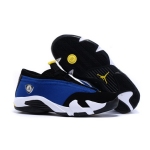 Wholesale Cheap Womens Air Jordan 14 laney Real blue/black-white