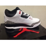 Wholesale Cheap AIR JORDAN 3 INFRARED 23 GS Shoes White/Cement Grey-Infrared 23-Black
