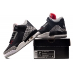 Wholesale Cheap Jordan 3 For Womens Shoes Black/Cement grey