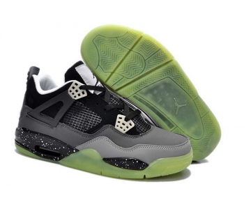 Wholesale Cheap Air Jordan 4 Retro Oreo Women Shoes black/gray