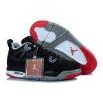 Wholesale Cheap Air Jordan 4 Womens Shoes black/red-gray-white