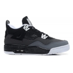 Wholesale Cheap Womens Air Jordan 4 (IV) Retro Shoes black/gray-white