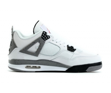 Wholesale Cheap Womens Air Jordan 4 Retro og White/wolf gray-black 36-46