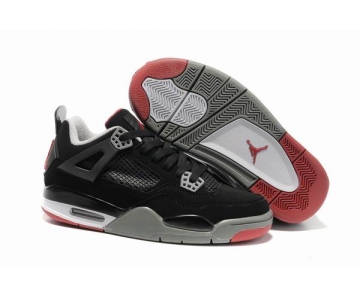 Wholesale Cheap Womens Air Jordan 4 Shoes Black/Wine red