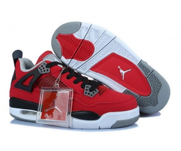 Wholesale Cheap Women's Air Jordan 4 Toro Shoes red/black-white
