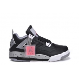 Wholesale Cheap Womens Jordan 4 Shoes black/gray