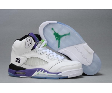 Wholesale Cheap WMS Jordan V Shoes Deep purple/White