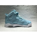 Wholesale Cheap Air Jordan 6 GS Still Blue North Carolina Blue/White