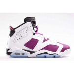 Wholesale Cheap Womens Air Jordan 6 Shoes Purple/white