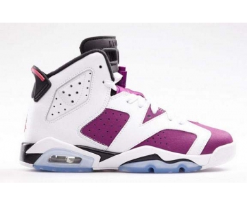 Wholesale Cheap Womens Air Jordan 6 Shoes Purple/white
