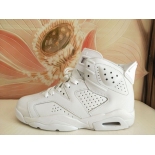 Wholesale Cheap Womens Air Jordan 6(VI) Retro Shoes White