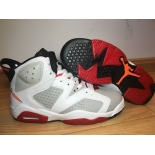 Wholesale Cheap Womens Jordan 6 Bugs Bunny White/Grey-Gym Red-Black