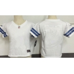 Custom Nike Dallas Cowboys Blank White Toddlers Jersey