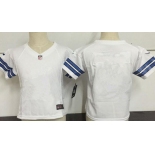 Custom Nike Dallas Cowboys Blank White Toddlers Jersey