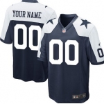 Kids' Nike Dallas Cowboys Customized Blue Thanksgiving Limited Jersey