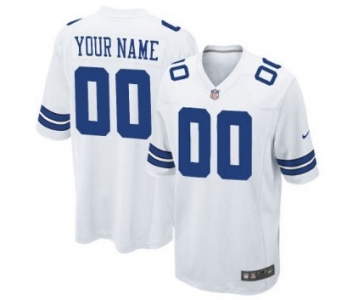 Kids' Nike Dallas Cowboys Customized White Game Jersey