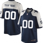 Men's Nike Dallas Cowboys Customized Blue Thanksgiving Game Jersey