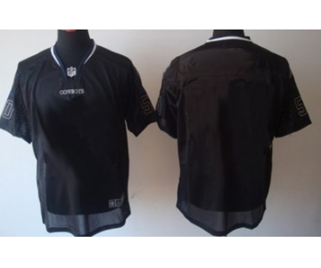Men's Nike Dallas Cowboys Customized Lights Out Black Elite Jersey