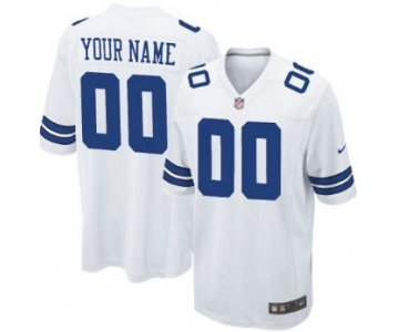 Men's Nike Dallas Cowboys Customized White Game Jersey