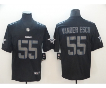 Nike Cowboys 55 Leighton Vander Esch Black Impact Rush Limited Jersey