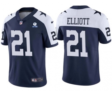 Men's Dallas Cowboys #21 Ezekiel Elliott Alternate 60th Anniversary Vapor Untouchable Stitched NFL Nike Limited Jersey