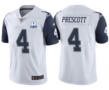 Men's Dallas Cowboys #4 Dak Prescott Color Rush 60th Anniversary Vapor Untouchable Stitched NFL Nike Limited Jersey