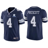Men's Dallas Cowboys #4 Dak Prescott Navy 60th Anniversary Vapor Untouchable Stitched NFL Nike Limited Jersey