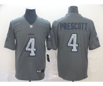 Nike Cowboys 4 Dak Prescott Gray Camo Vapor Untouchable Limited Jersey