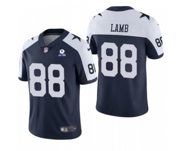 Men' Dallas Cowboys #88 CeeDee Lamb Navy Alternate 60th Anniversary Vapor Untouchable Stitched NFL Nike Limited Jersey