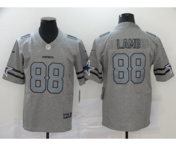 Men's Dallas Cowboys #88 CeeDee Lamb 2020 Gray Gridiron Vapor Untouchable Stitched NFL Nike Limited Jersey