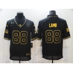 Men's Dallas Cowboys #88 CeeDee Lamb Black Gold 2020 Salute To Service Stitched NFL Nike Limited Jersey