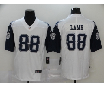 Men's Dallas Cowboys #88 CeeDee Lamb White 2020 Color Rush Stitched NFL Nike Limited Jersey