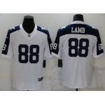 Men's Dallas Cowboys #88 CeeDee Lamb White Thanksgiving 2020 NEW Vapor Untouchable Stitched NFL Nike Limited Jersey