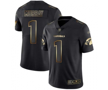 Cardinals #1 Kyler Murray Black Gold Men's Stitched Football Vapor Untouchable Limited Jersey
