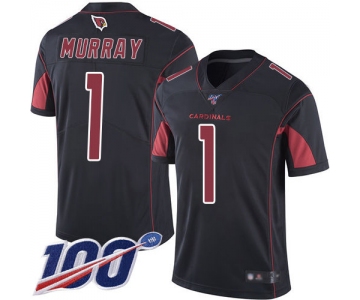 Cardinals #1 Kyler Murray Black Men's Stitched Football Limited Rush 100th Season Jersey
