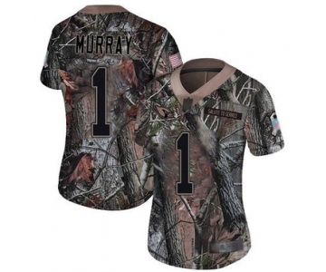 Cardinals #1 Kyler Murray Camo Women's Stitched Football Limited Rush Realtree Jersey