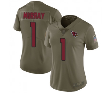 Cardinals #1 Kyler Murray Olive Women's Stitched Football Limited 2017 Salute to Service Jersey