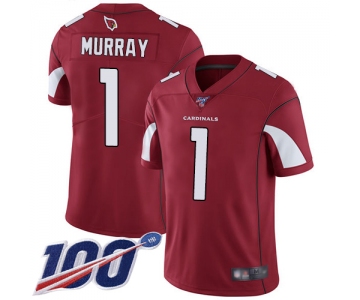 Cardinals #1 Kyler Murray Red Team Color Men's Stitched Football 100th Season Vapor Limited Jersey
