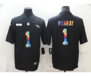 Men's Arizona Cardinals #1 Kyler Murray Multi-Color Black 2020 NFL Crucial Catch Vapor Untouchable Nike Limited Jersey