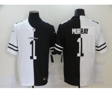 Men's Arizona Cardinals #1 Kyler Murray White Black Peaceful Coexisting 2020 Vapor Untouchable Stitched NFL Nike Limited Jersey
