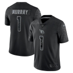 Men's Womens Youth Kids Arizona Cardinals #1 Kyler Murray Black Nike NFL Black Reflective Limited Jersey