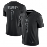 Men's Womens Youth Kids Arizona Cardinals #1 Kyler Murray Black Nike NFL Black Reflective Limited Jersey
