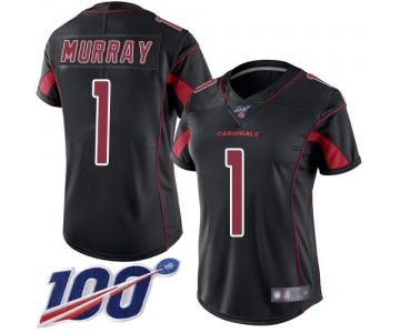 Nike Cardinals #1 Kyler Murray Black Women's Stitched NFL Limited Rush 100th Season Jersey