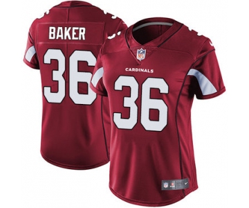 Women's Nike Cardinals #36 Budda Baker Red Team Color Stitched NFL Vapor Untouchable Limited Jersey