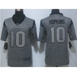 Men's Houston Texans #10 DeAndre Hopkins Nike Gray Gridiron 2015 NFL Gray Limited Jersey