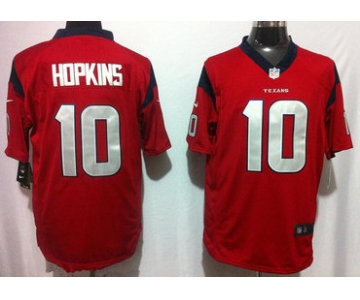 Men's Houston Texans #10 DeAndre Hopkins Red Alternate Stitched NFL Nike Game Jersey