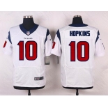Men's Houston Texans #10 DeAndre Hopkins White Road NFL Nike Elite Jersey