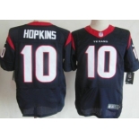 Nike Houston Texans #10 DeAndre Hopkins Blue Elite Jersey